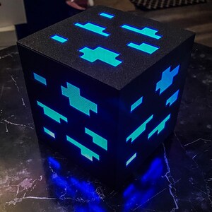 Glowing Pixel Art LED Cube – 3D Printed Gamer Room Decor and Night ...