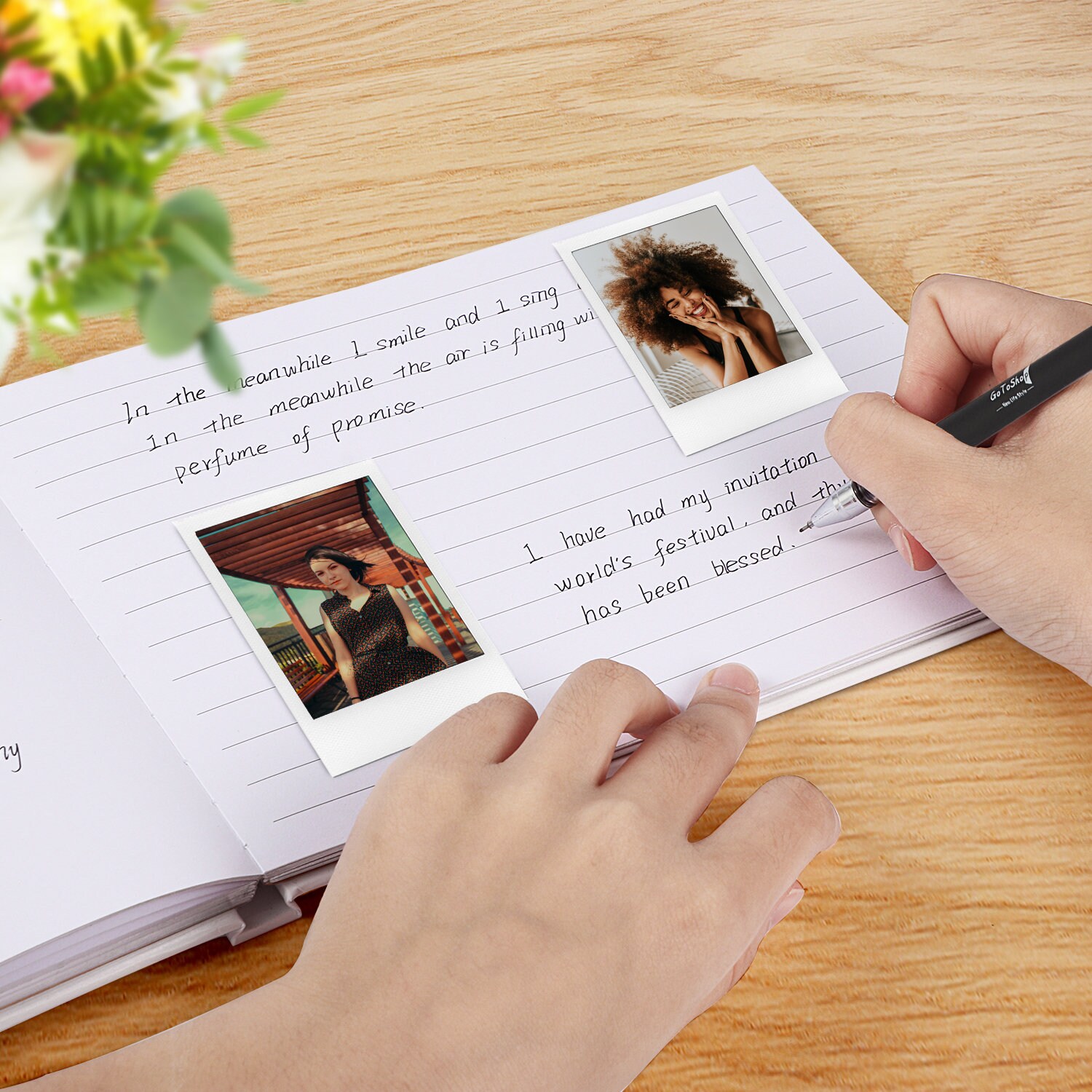 9x6 Photo Guest Book With Pen Gift Box Matte Paper Ideal for Weddings