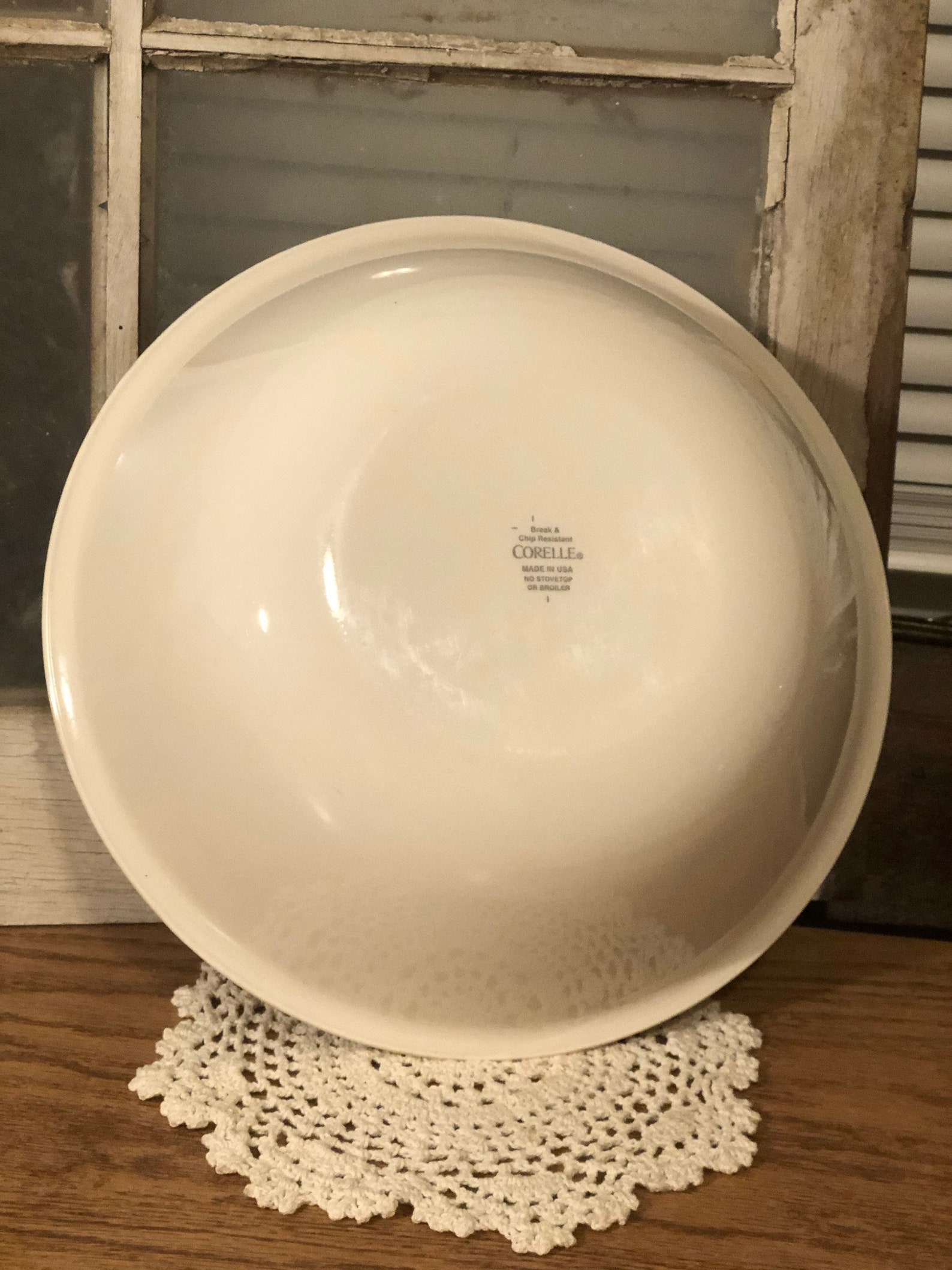 Corelle Cream serving bowl Etsy