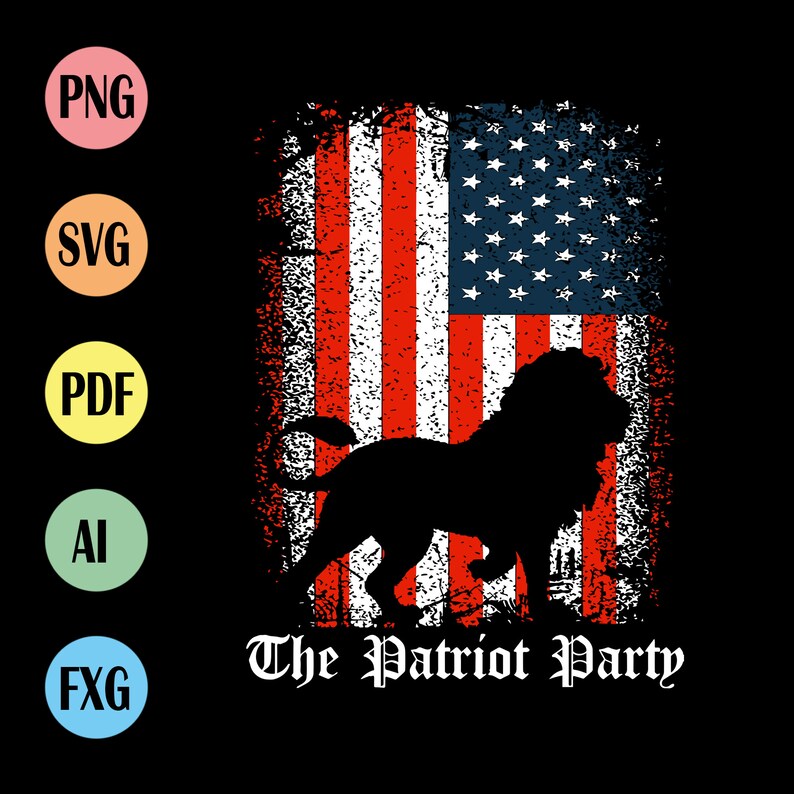 Free Free 269 Patriot Party Lion Svg SVG PNG EPS DXF File