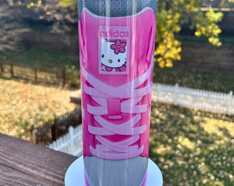Pink kitty shoe tumbler