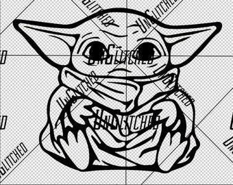 Baby Yoda Cut Files Etsy