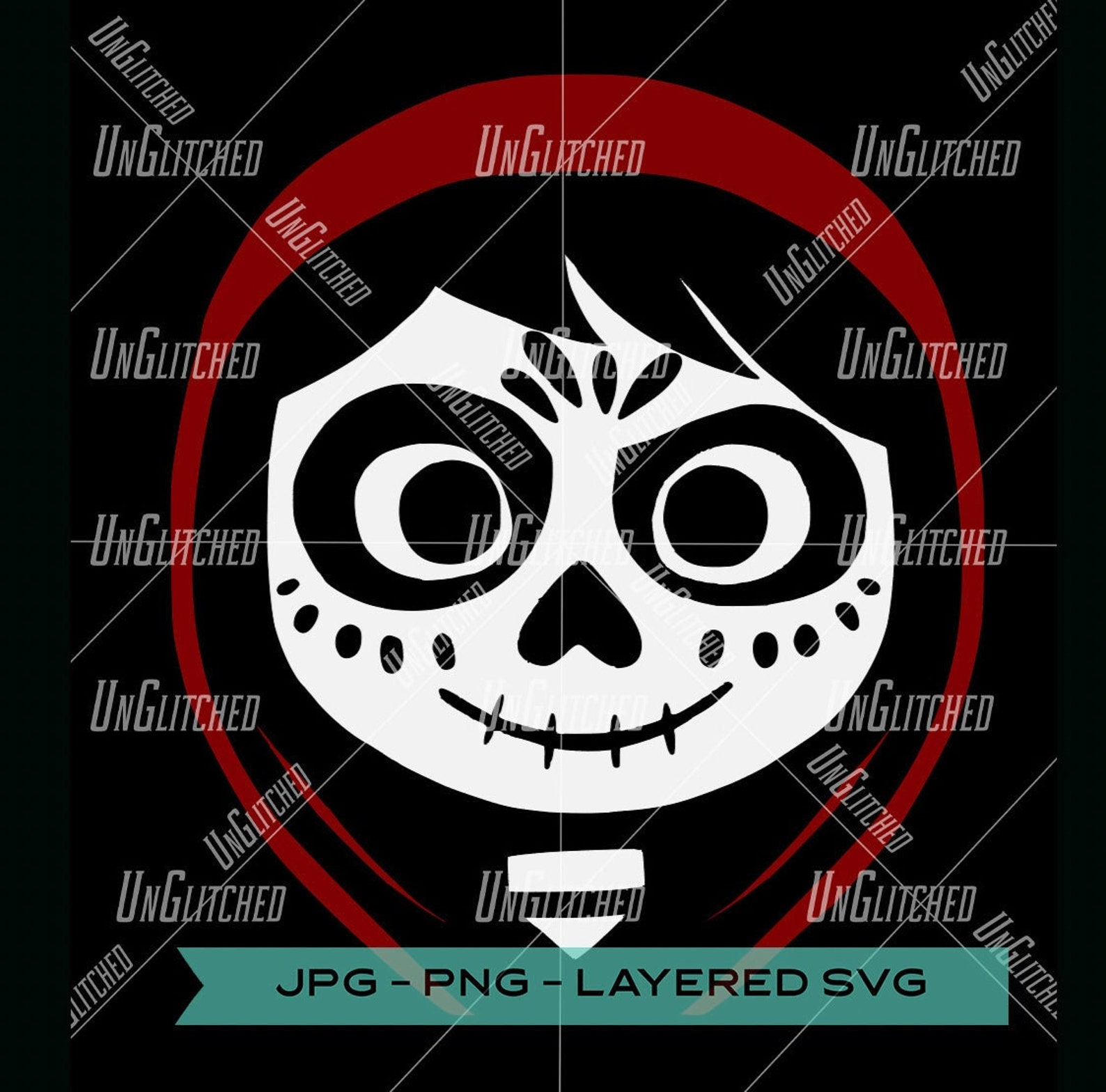 Coco Miguel Face with hoodie Layered SVG PNG JPG Clipart | Etsy