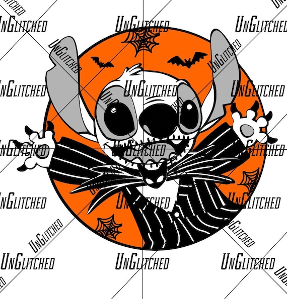 Stitch as Jack Skellington SVG PNG JPG Clipart Cricut Etsy UK