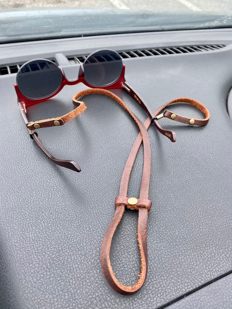 Adjustable eyeglass strap leather sunglasses strap for men Etsy