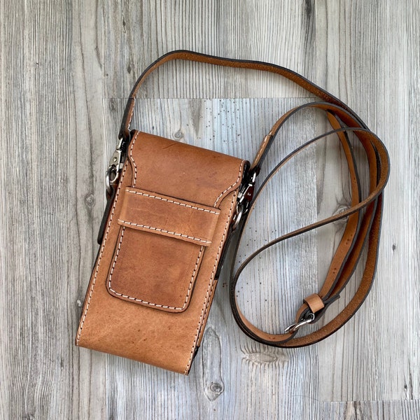 Leather Crossbody Phone Holster