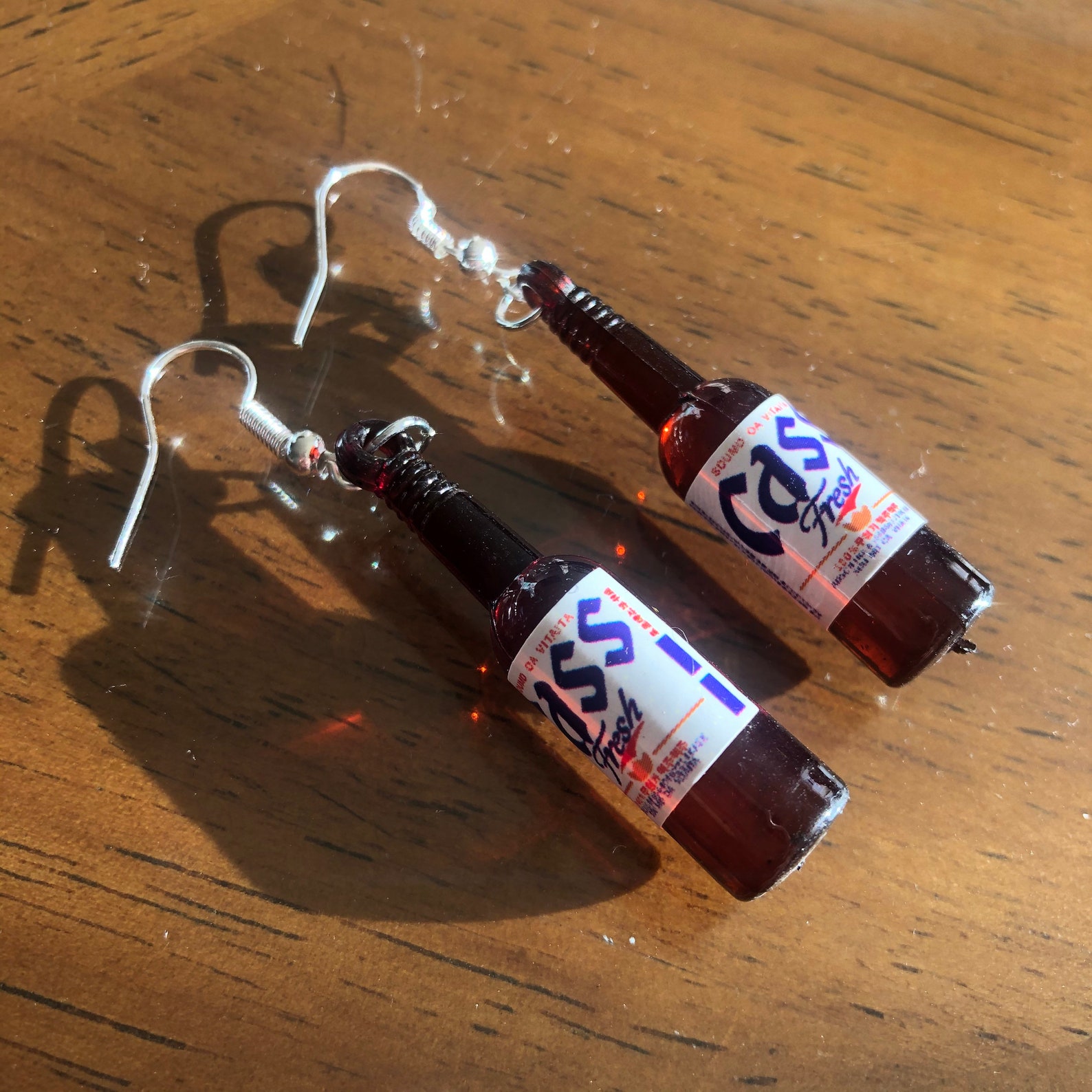 Cass Beer Novelty Handmade Earrings for beer lovers Etsy