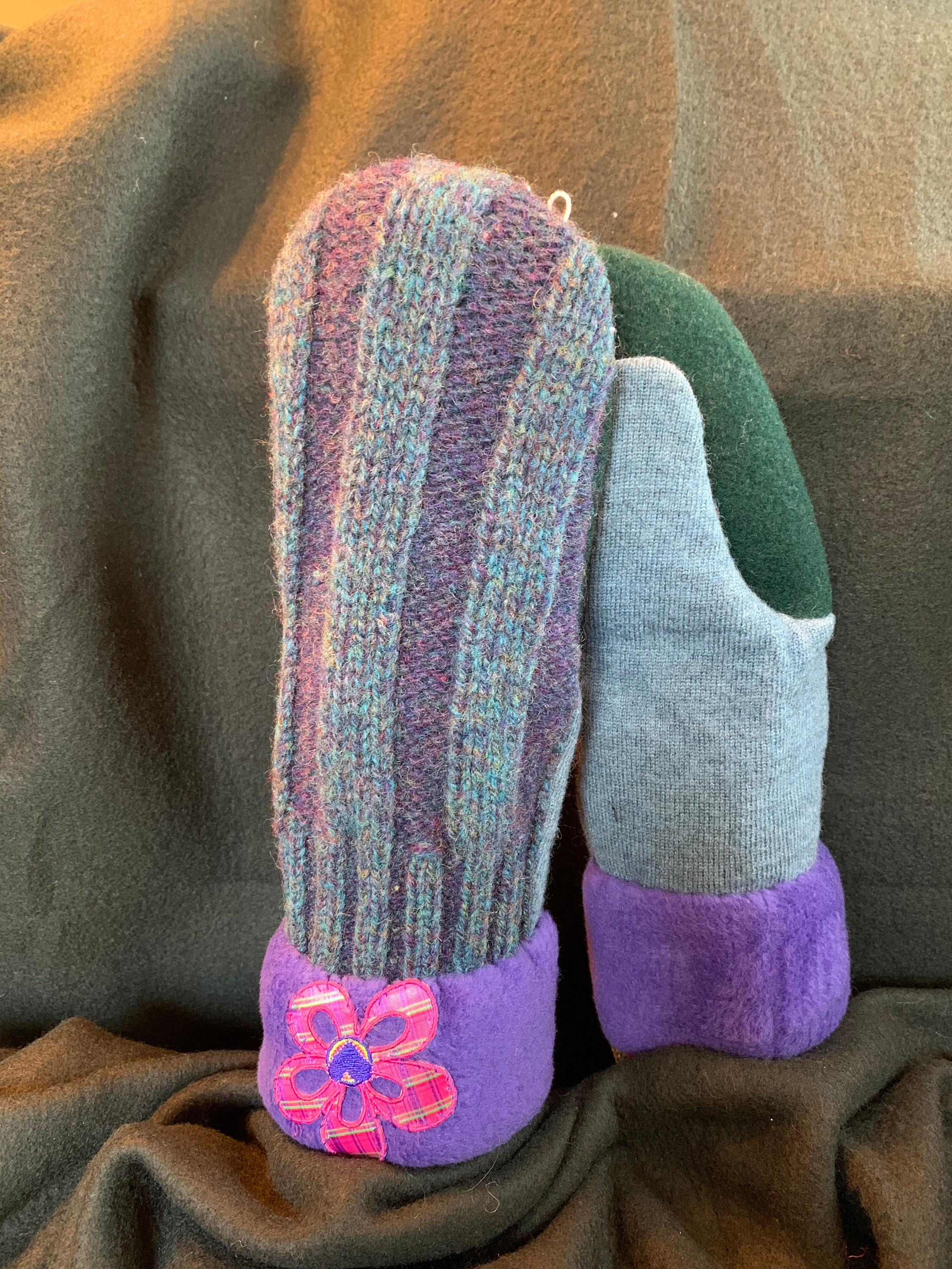 Wool and Fleece Handmade Mittens Free Shipping Etsy