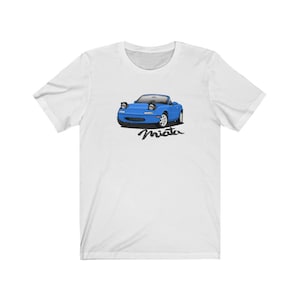 Official Miata Club™ Old School-NA T-shirt Mariner Blue (Unisex)