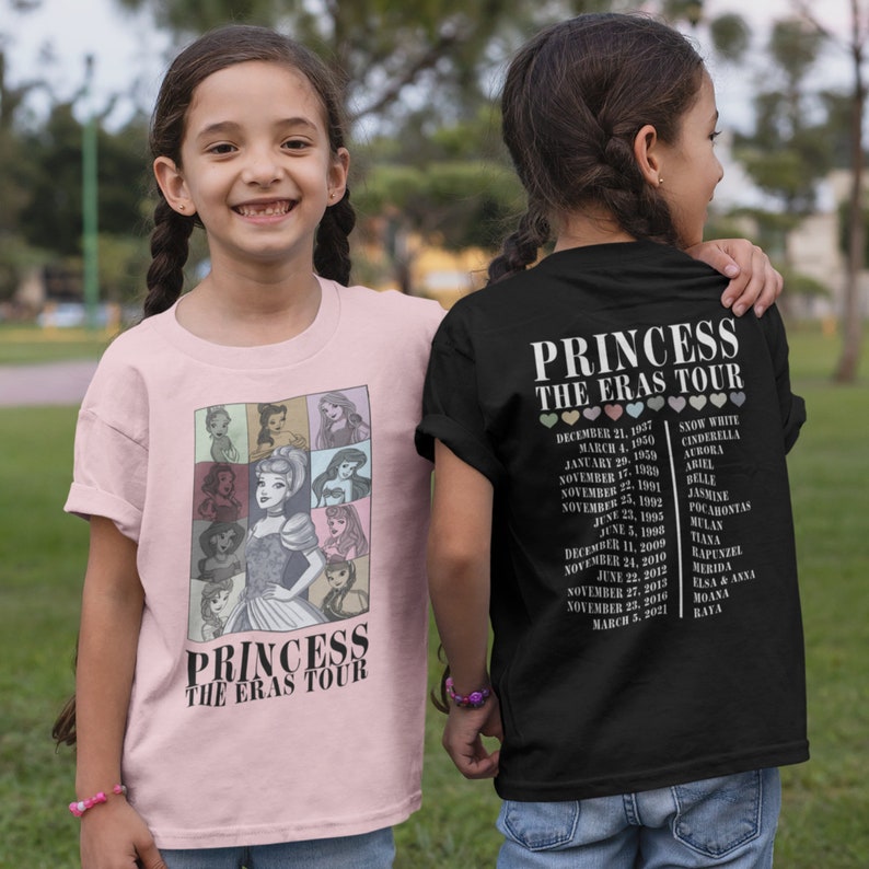 Visite de l'ère princesse T-shirt princesse, t-shirt graphique Eras Tour, dates de la tournée image 3