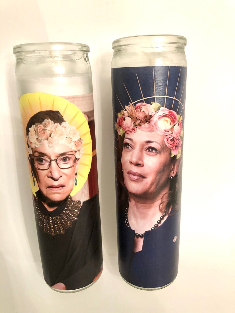 RBG & Kamala Harris Prayer Candle Set Etsy