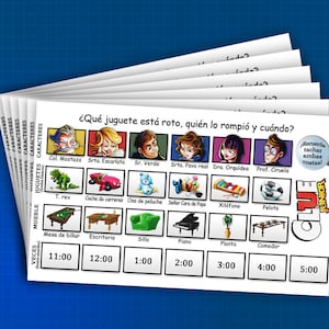 Tarjetas de puntuación imprimibles de Color Clue Jr. El caso del juguete roto