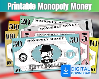 Printable Monopoly Money 100