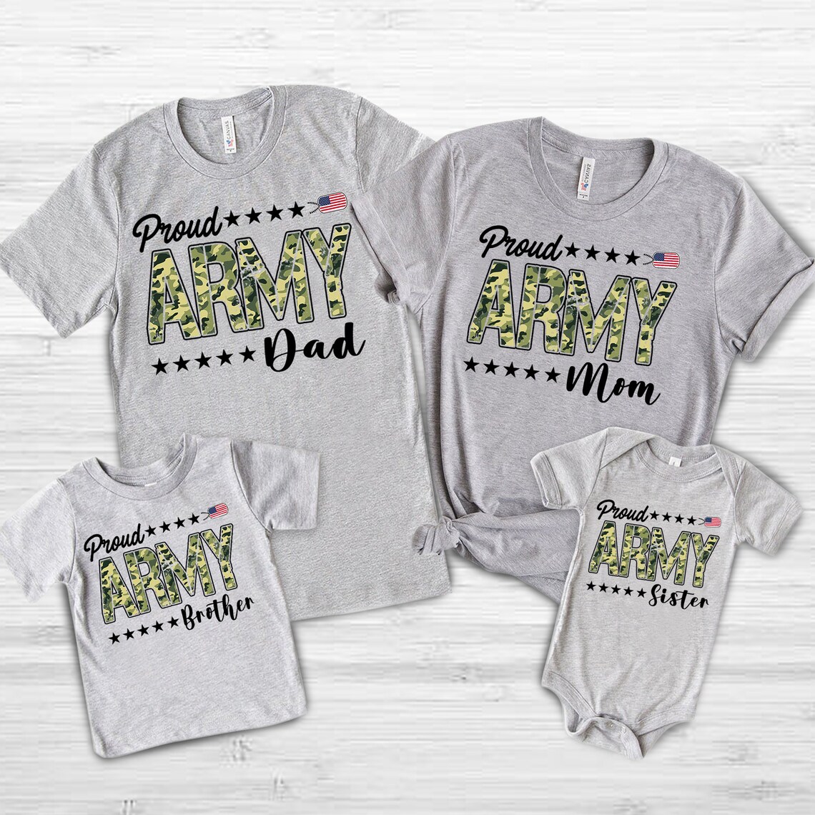Proud Army Family Personalized T-shirt Army Family T-Shirts | Etsy