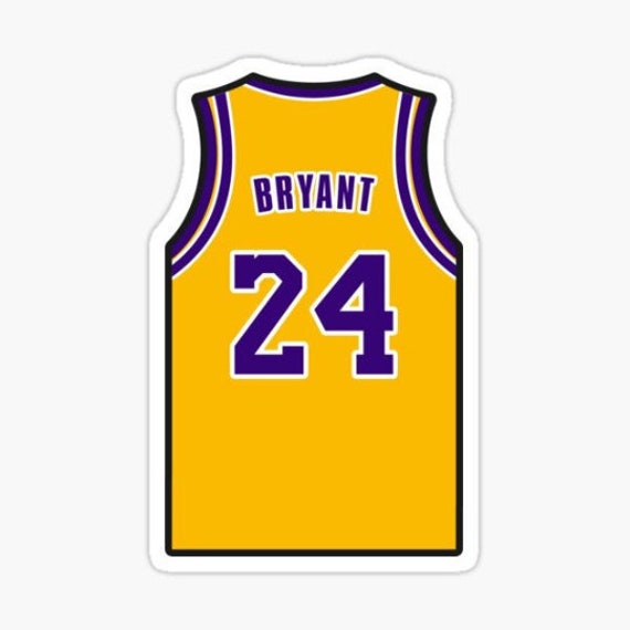 Kobe Bryant Jersey sticker | Etsy Kobe Bryant Jersey sticker | Etsy