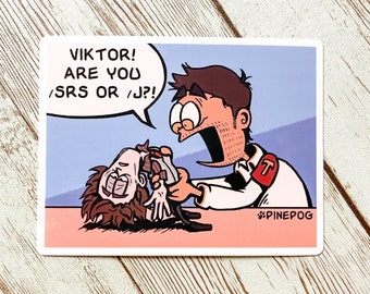 Jayvik Garfield Sticker (league of legends / arcane)