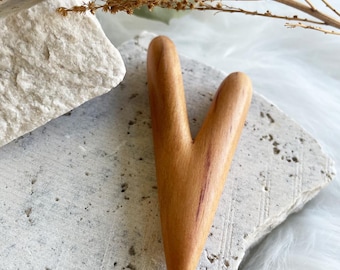 Kuripe básico de madera de sawo, herramienta chamánica, autoaplicador, Kuripe de un solo bloque