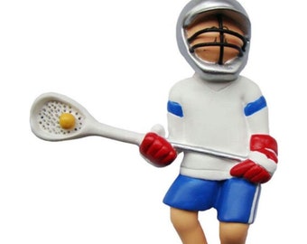 Personalized Lacrosse Ornaments for Christmas Tree - Lacrosse Christmas Ornament, Lacrosse Gifts - Lacrosse Boy - Free Customization