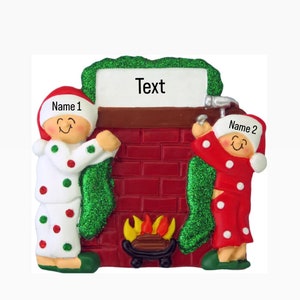 Personalized First Christmas Couple Ornament, Our 1st Christmas Custom Hand Personalized Christmas Gift, Christmas Tree as a Family of 2