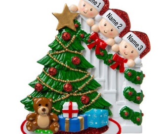 Personalized Christmas Ornament Family of 3, Family of Three Personalized Christmas Ornament, First Christmas with One Child, New Family