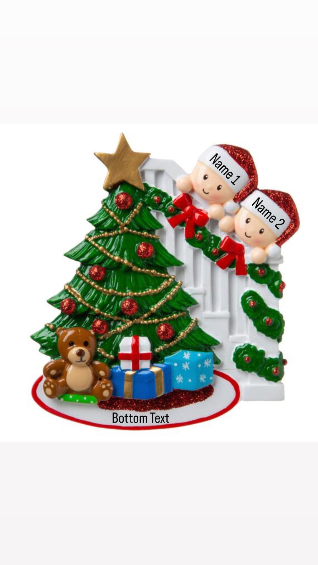 Personalized First Christmas Couple Ornament, Our 1st Christmas Custom ...