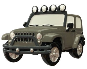 4x4 SUV  truck Christmas ornament - Personalized boy - Custom Children Christmas ornament - car lover