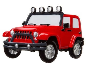 4x4 SUV  truck Christmas ornament - Personalized boy - Custom Children Christmas ornament - car lover