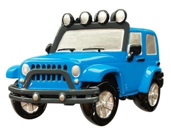 4x4 SUV  truck Christmas ornament - Personalized boy - Custom Children Christmas ornament - car lover
