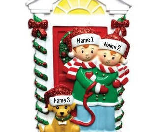 Personalized Christmas Ornament Family of 3, Family of Three Personalized Christmas Ornament, First Christmas with One Child, New Family