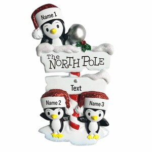 Personalized Christmas Ornament Family of 3, Family of Three Personalized Christmas Ornament, First Christmas with One Child, New Family