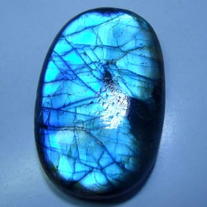 37*22mm Oval Likable Blue flashy Labradorite Cabochon, blue fire Labradorite, Natural Gemstone Sky Colour Glow Labra Cabs Loose Smooth Gem