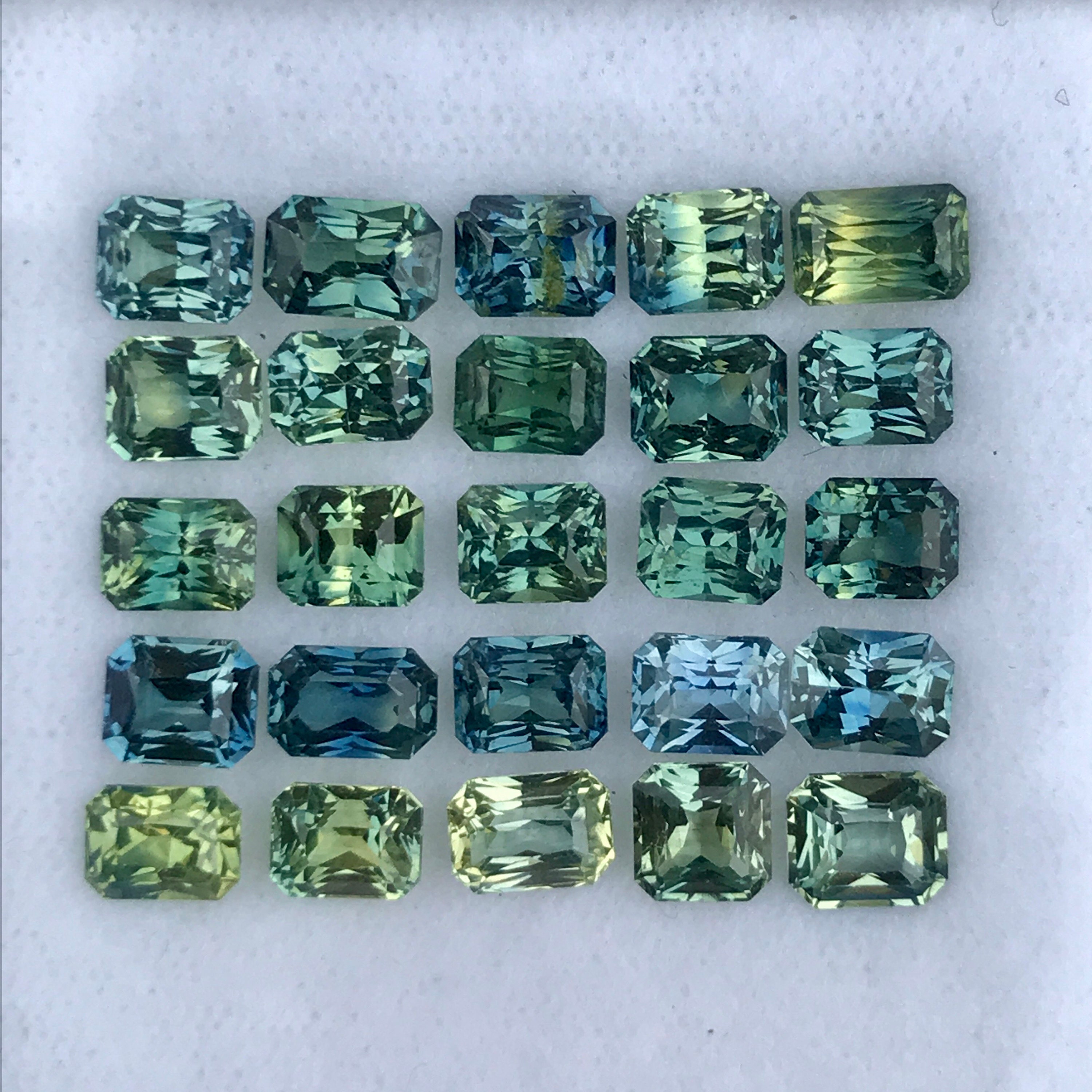 Blue Green Sapphires For Jewlery Making Unheated Untreated Etsy
