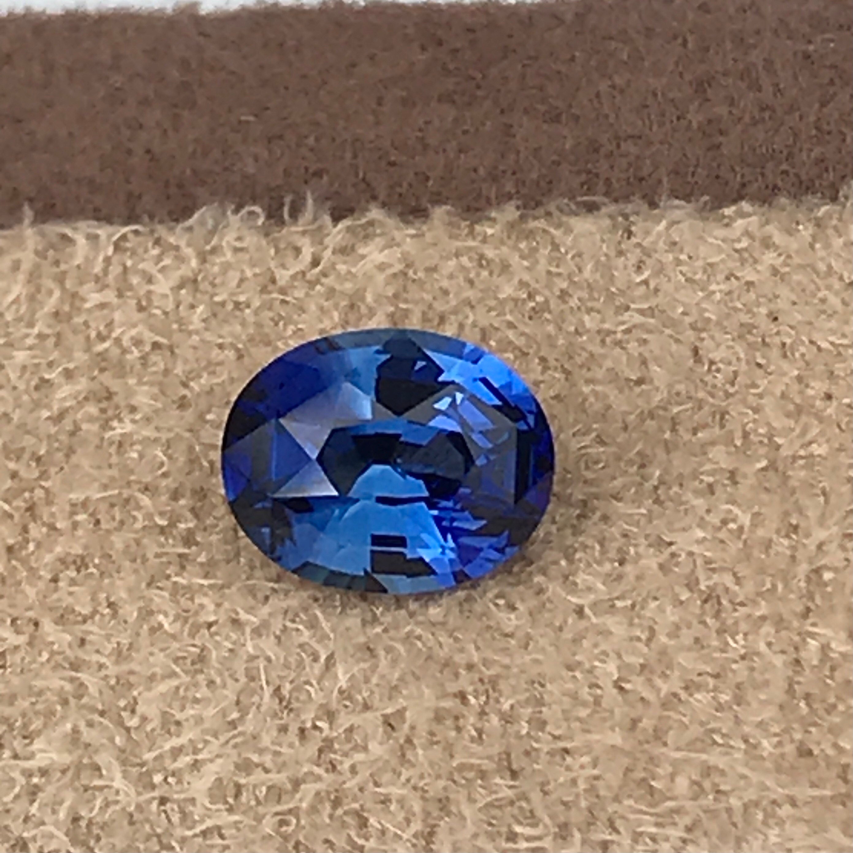 Blue Sapphire AAA 1.18ctw Cornflower Blue Heated Oval - Etsy