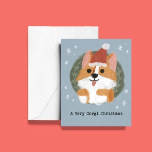 A Very Corgi Christmas Card | Corgi Dog Card | Christmas Card | Xmas | Cute Greeting Card | Dog Greeting card