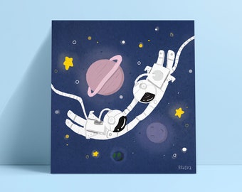 Fly me to the moon | Art Print