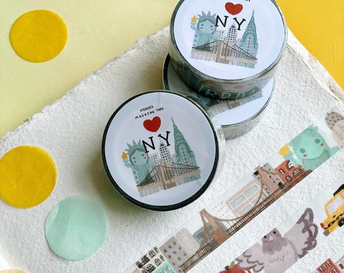 New York City Washi Tape Masking Tape Decorative Tape NYC Cute