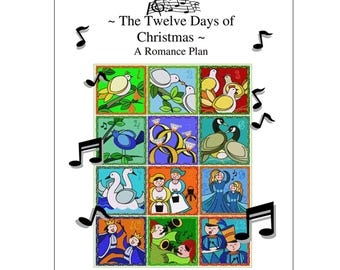 The Twelve Days of Christmas Romance Plan/pdf ebook/personalized romance for husband and wife