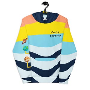 God’s Favorite Striped Hoodie – by #freeasf™ University