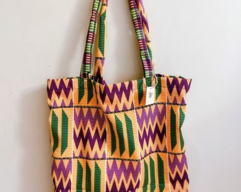 Vanity Bag in African Wax Fabric; Mini Tote Bag in Wax; Wax Fabric Storage Kit; Wax pouch