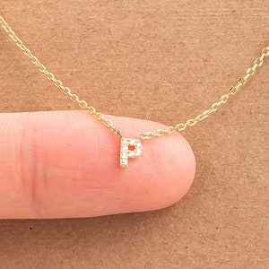 Authentic LOUIS VUITTON Gold Plated LV & ME Necklace Letter P #9683