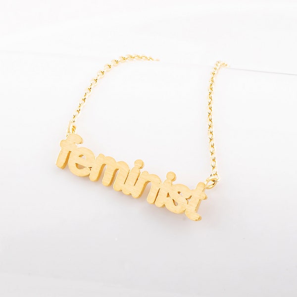 Girl Power Necklace Etsy