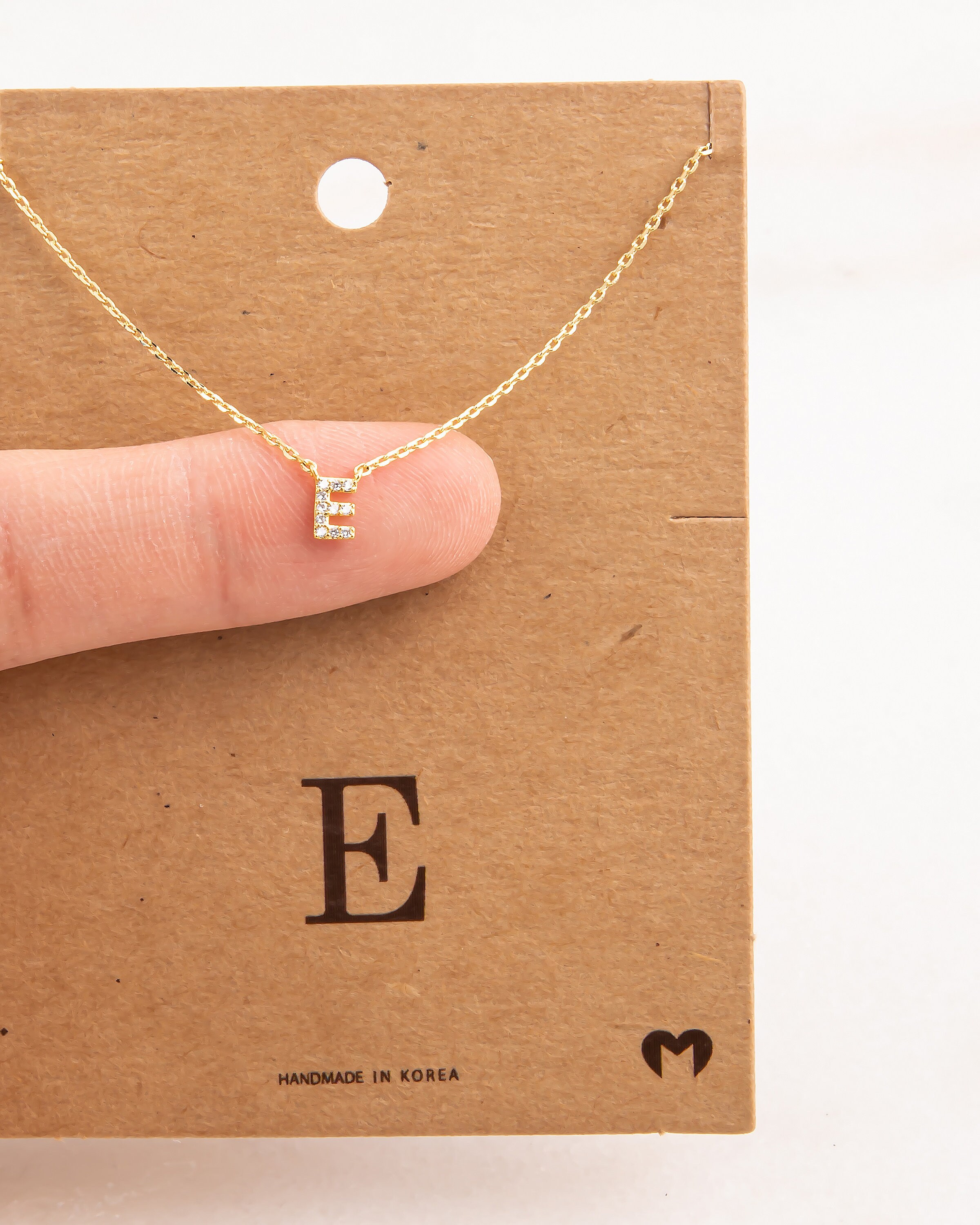 Roberto Coin 18K Yellow Gold 0.06cttw Diamond Love Letter E Necklace  001634AYCHXE | Mayors