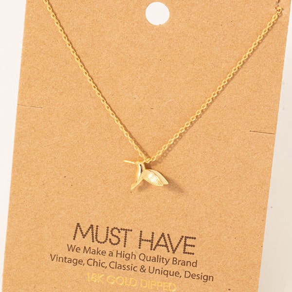 18K Gold/Silver/Rose Gold Dipped Humming Bird Necklace | Dainty Humming Bird Necklace | Cute Humming Bird Necklace | Minimalist | Gift Idea