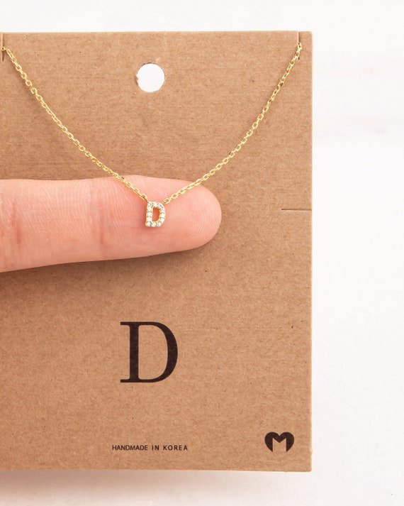 Letter d necklace gold deals