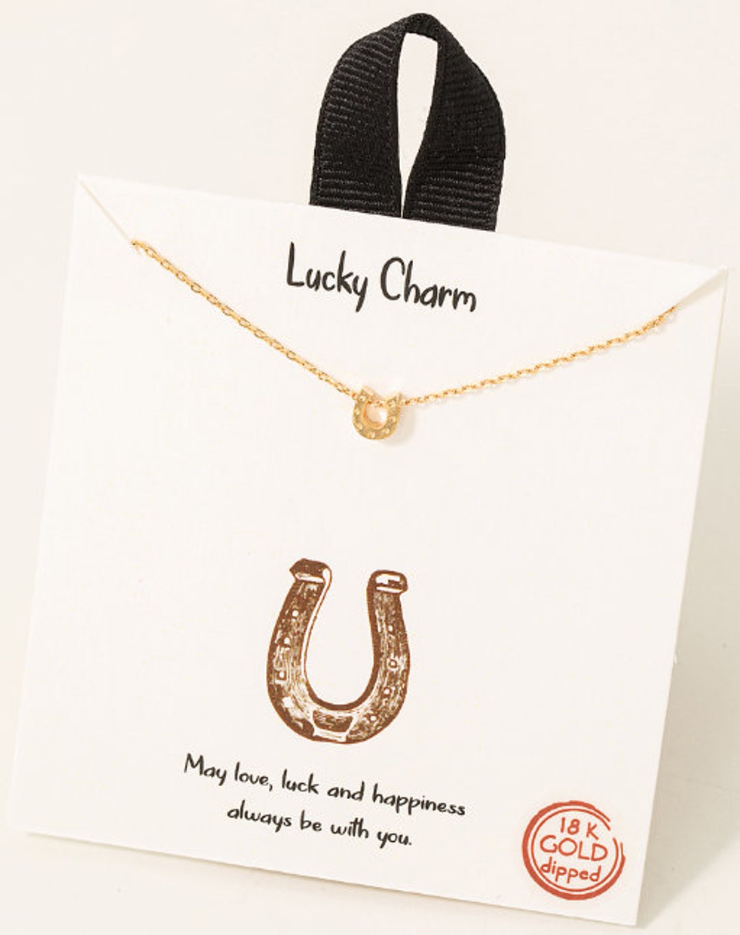 18K Gold Dipped Horseshoe Cowboy/cowgirl Necklace Western Theme Lucky