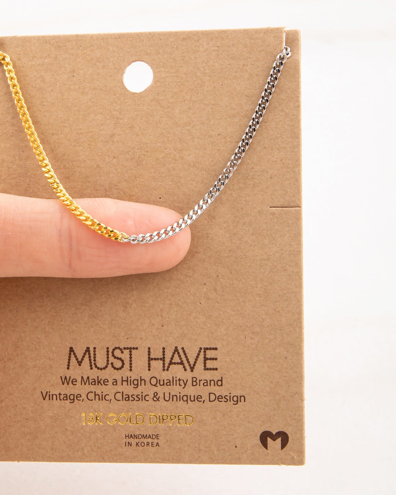 Gold dipped silver chain Clearance
