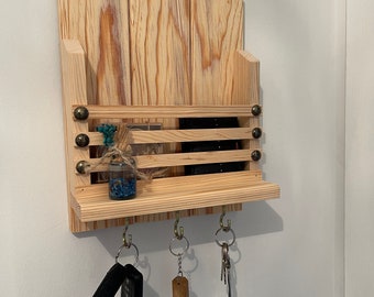 Wooden key hanger,key holder for wall,Father’s Day,Father’s Day Gift