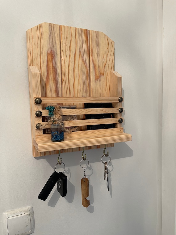 Colgador de llaves madera sale