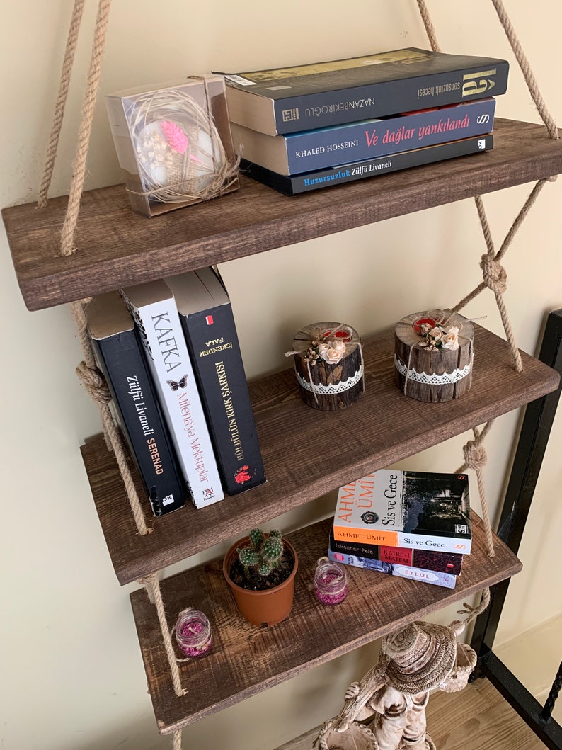 Bookcase Bookshelf Wooden Decorative Design Special Process Etsy