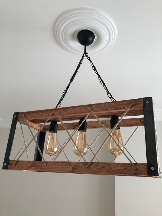 Handmade Chandelier Pendant Light Wood Lamps Wood Pendant